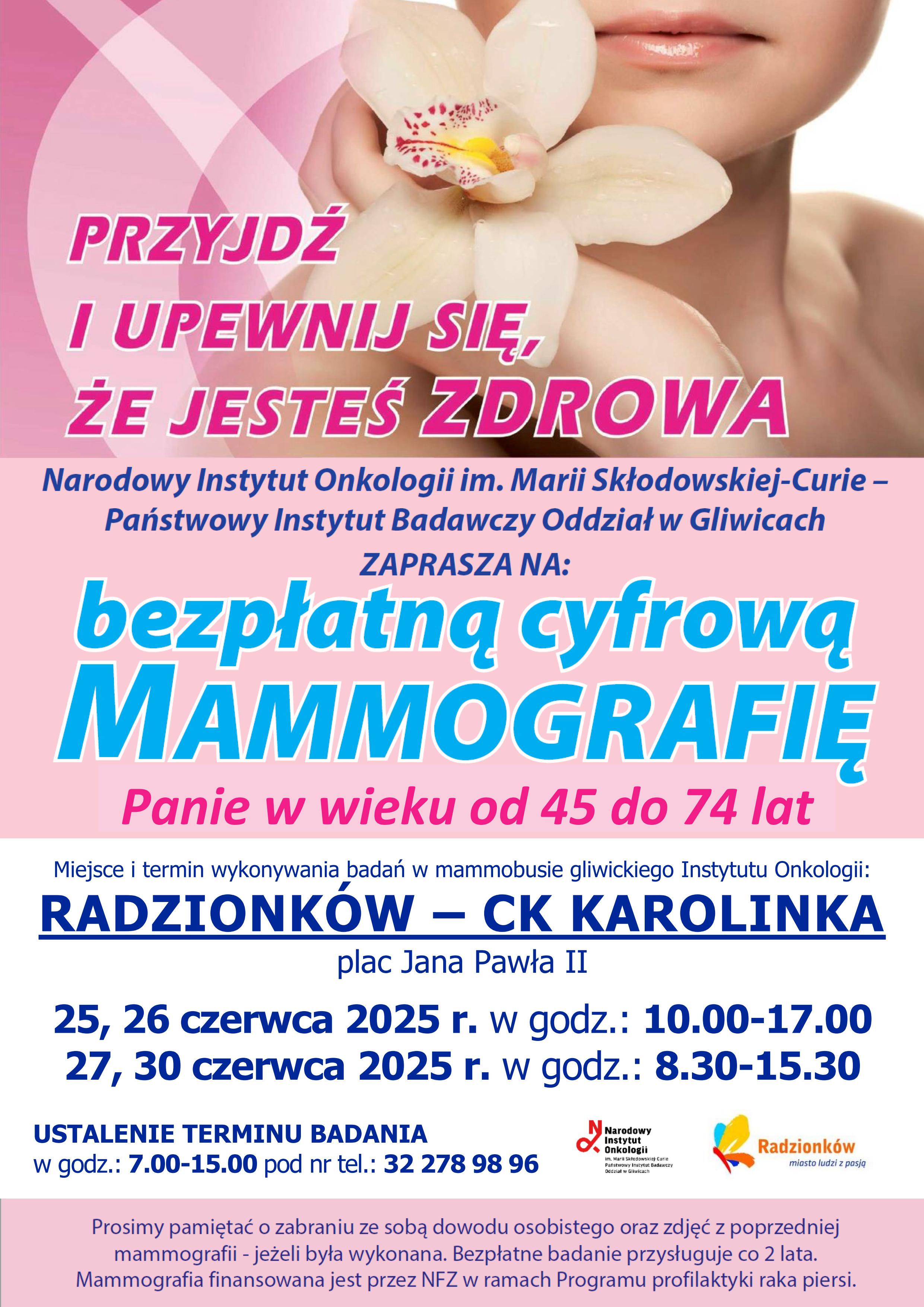 badanie mammograficzne