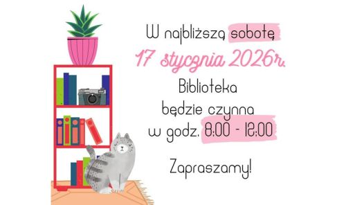 Ilustracja artykułu: "Biblioteka zaprasza w sobotę"